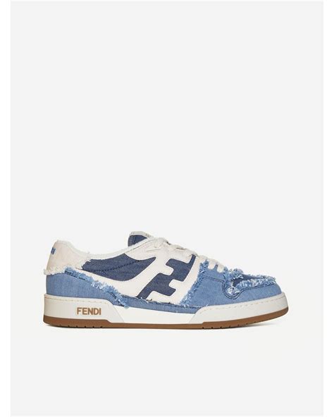 fendi mens sneakers sale|fendi denim sneakers.